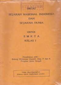 Diktat Sejarah Nasional Dan Sejarah Dunia Kelas 1
