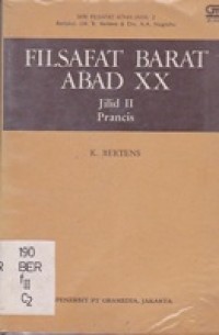 Filsafat Barat Abad XX Prancis Jilid II