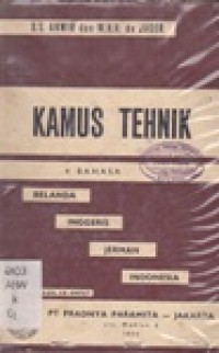 Kamus Teknik 4 Bahasa