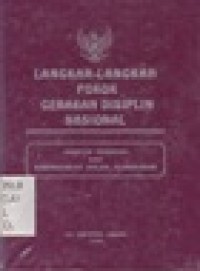 Langkah-langkah Pokok Gerakan Disiplin Nasional