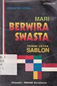 Mari Berwiraswasta Teknik Cetak Sablon