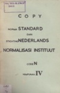 Norma standard Dari Stichting Nederlands Normalisasi Instituut CodeN Himpunan IV