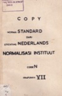 Norma Standard Dari Stichting Nederlands Normalisasi Instituur CodeN Himpunan VII