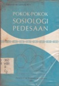 Pokok-pokok Sosiologi Pedesaan