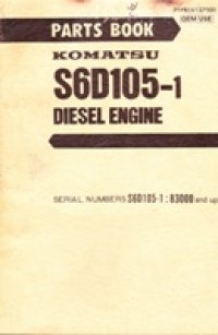 Part Book Komatsu S6D105-1 Diesel Engine