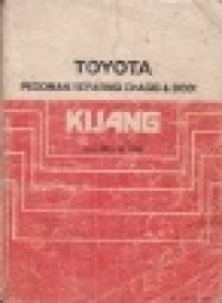 Pedoman Reparasi Chasis & Bodi. Toyota Kijang