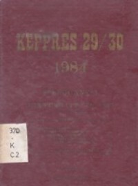 Keppres 20/30 1984 Pengganti Keppres 14A Th 1980