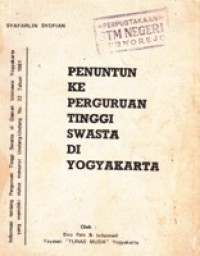 Penuntun Ke Perguruan Tinggi Swasta di Yogyakarta