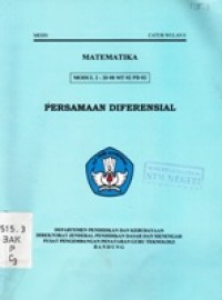 Persamaan Diferensial. Matematika mesin