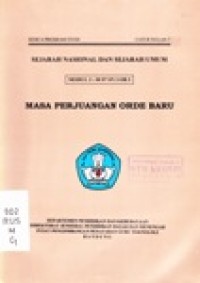 Sejarah Nasional & Sejarah Umum. Masa Perjuangan Orde Baru