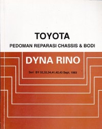 Toyota Pedoman Reparasi Chassis & Bodi Dyna Rino