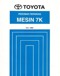 Toyota Pedoman Reparasi Mesin 7K